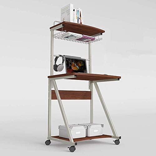 SVHK Mobile Mesa de Ordenador portátil, con Bandeja for Teclado de ángulo Ajustable en Altura rentable balanceo de Estaciones de Trabajo, Que también Funciona como un Gran Atril