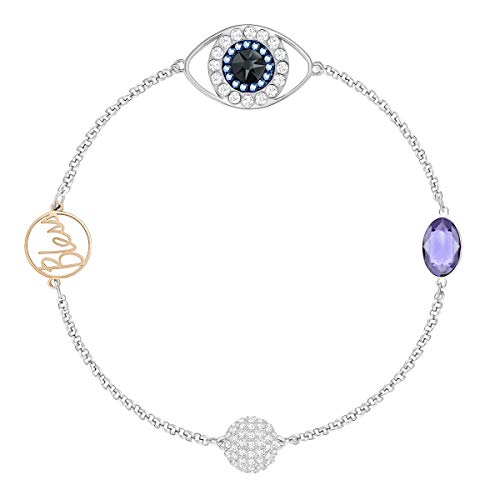 Swarovski Remix Collection Evil Eye Strand, Violeta, Combinación de Acabados metálicos