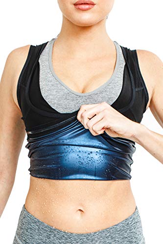 Sweat Shaper Chaleco de Sauna Premium de Entrenamiento para Adelgazar con polímero, Grande/Grande
