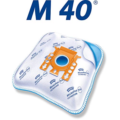 Swirl 179374 - Bolsa para aspirador Miele, placa altamente absorbente, con cierre, 4 bolsas + 1 filtro