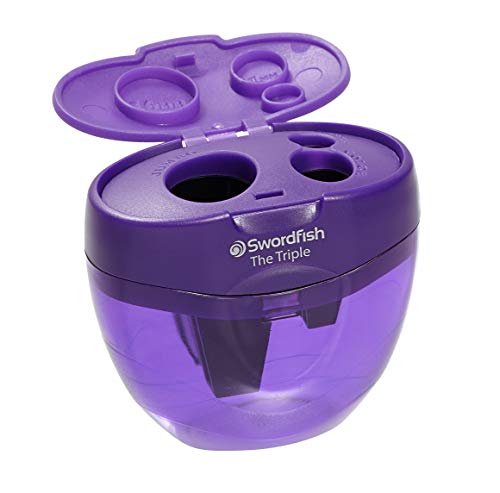 Swordfish The Triple - Sacapuntas triple con depósito