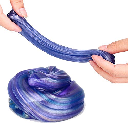 SWZY Galaxy Slime Fluffy Slime No tóxico No Borax DIY Stress Relief Toys para niños y Adultos - 10 OZ (280 G)