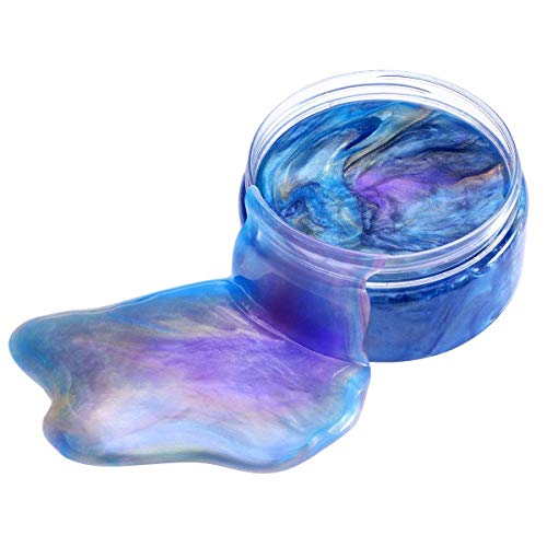 SWZY Galaxy Slime Fluffy Slime No tóxico No Borax DIY Stress Relief Toys para niños y Adultos - 10 OZ (280 G)