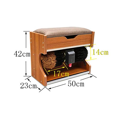 SX-Shoe polisher pulidor eléctrico de Zapatos, máquina Completamente automática Pulido y abrillantador mecánico para lustrado Zapatos. Cepillo Zapatos con Caja Almacenamiento la Familia Bancos Hotel