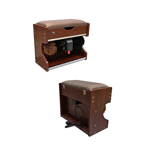 SX-Shoe polisher pulidor eléctrico de Zapatos, máquina Completamente automática Pulido y abrillantador mecánico para lustrado Zapatos. Cepillo Zapatos con Caja Almacenamiento la Familia Bancos Hotel