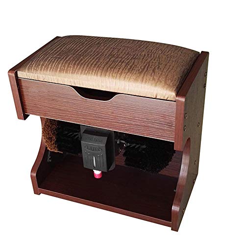 SX-Shoe polisher pulidor eléctrico de Zapatos, máquina Completamente automática Pulido y abrillantador mecánico para lustrado Zapatos. Cepillo Zapatos con Caja Almacenamiento la Familia Bancos Hotel