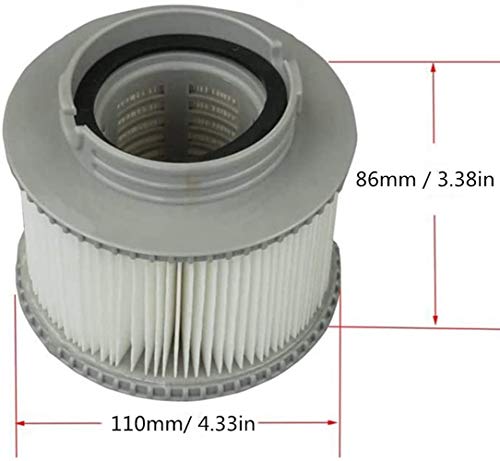 SYANO Cartuchos de filtro para jacuzzi Bubble Spa, modelos MSPA, piscinas hinchables, filtro de agua, filtro de circulación Spa Whirl Pool accesorios, cartuchos de filtro para jacuzzi Bubble Spa
