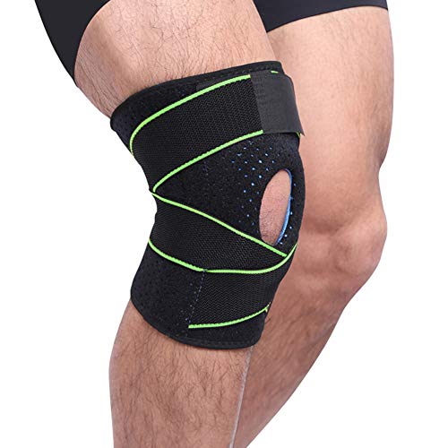 Sykooria Rodilleras Deportivas, Rodilleras Menisco y Ligamento con Estabilizadores Laterales y Almohadillas en Gel óseo, Correr, Escalada, Ciclismo