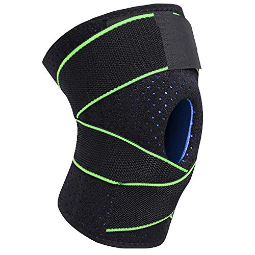 Sykooria Rodilleras Deportivas, Rodilleras Menisco y Ligamento con Estabilizadores Laterales y Almohadillas en Gel óseo, Correr, Escalada, Ciclismo