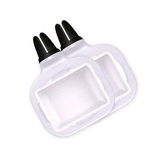 Sylvialuca Soporte de Salsa de Tomate para Coche Papas Fritas Caja de condimento Soporte de Salsa de Tomate para Coche Abs Material