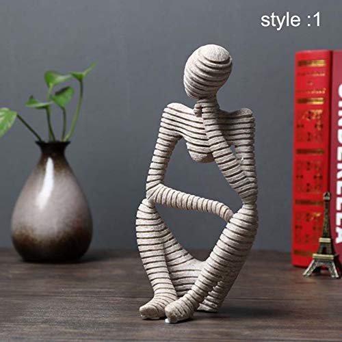 symboat statues Escultura ornamentos decorativos de Figure abstracta de gres para el escritorio de salón