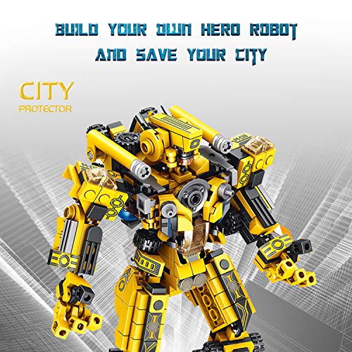 SYOSIN construcción Robot Juguete ingeniería Building Blocks 25-en-1 573 Piezas Conjunto Creativo, vehículos de construcción Juguetes Regalos para 5 6 7 8 9 10 años niños y niñas