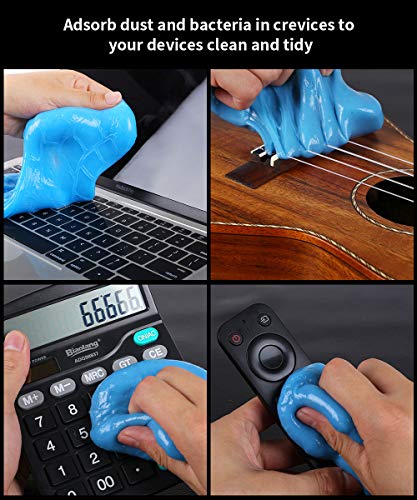 SYOSIN Limpiador Teclado Gel Universal de Limpieza de Polvo Limpiador de Bacterias de Suciedad para Computadoras, Ventilaciones de Automóviles, Impresoras, Calculadoras