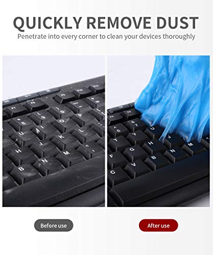 SYOSIN Limpiador Teclado Gel Universal de Limpieza de Polvo Limpiador de Bacterias de Suciedad para Computadoras, Ventilaciones de Automóviles, Impresoras, Calculadoras