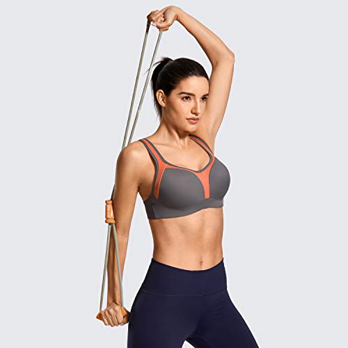 SYROKAN Mujer Sujetador Deportivo Ujetador Sujeción Alta Talla Grande Multicolor #2 105D