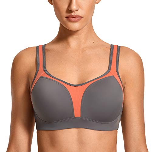 SYROKAN Mujer Sujetador Deportivo Ujetador Sujeción Alta Talla Grande Multicolor #2 105D