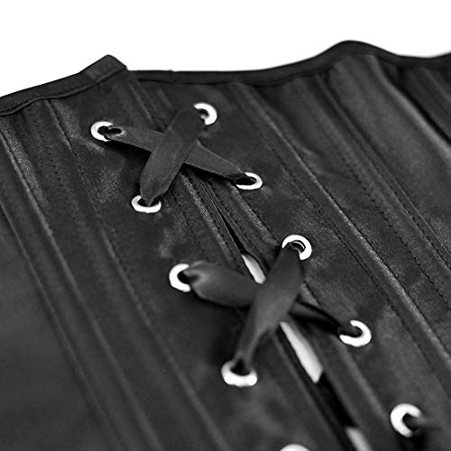 SZIVYSHI Mujer Steampunk Corsé de Underbust cintura Waist Cincher gótico Bustier Fajas Reductoras de Cinturón Firme de Formación Para