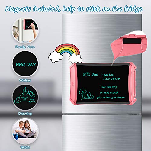Tablero de Escritura LCD TEKFUN, Tablero de Graffiti, Tablero de Escritura de 8.5 Pulgadas con Bloqueo de Pantalla borrable y función Reutilizable,Cuaderno Escolar y de Oficina, Regalo para niños