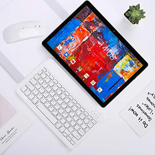 Tablet 10 Pulgadas 4G Android 9.0 4GB RAM 64GB de Memoria, Escalable 128GB - Certificado por Google GMS - Tableta Dual SIM Quad Core con Interfaz de Carga Magnética - Soporte Netflix, WiFi, GPS