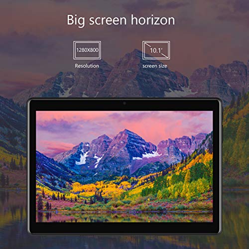Tablet 10 Pulgadas 4G Full HD 3GB de RAM 32GB/128GB de ROM Android 9.0 Certificado por Google GMS Quad Core Tableta Batería de 8500mAh Dual SIM 8MP Cámara Tablet PC Netfilx WiFi Bluetooth OTG（Negro）