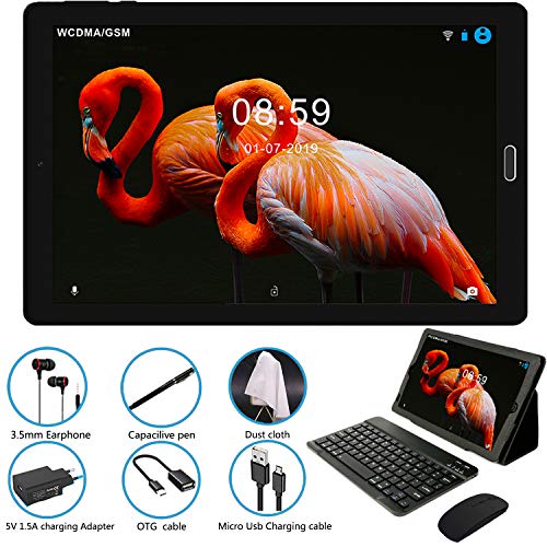 Tablet 10 Pulgadas Android 8.0 Tablets PC con 3GB de Memoria ROM de 32GB incorporada y 8000mAh Batería 8.0 MP + 5.0 MP HD la Cámara, Dobles SIM y TF Card Apoyo WI-FI,Bluetooth etc