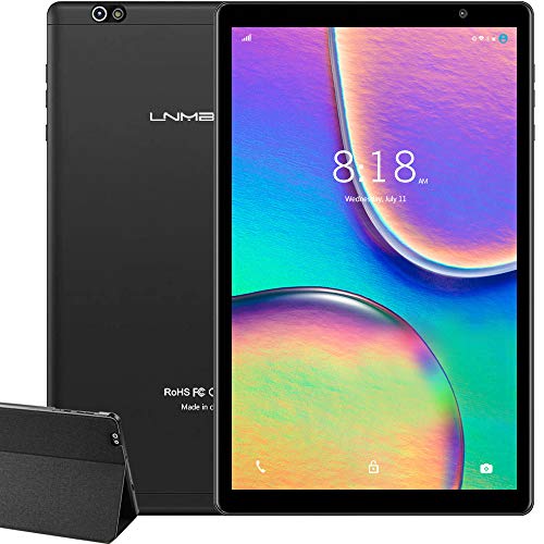 Tablet 10 Pulgadas LNMBBS P30 Android 9.0 5G Wi-Fi Tableta de Procesador Octa-Core, 64GB ROM y 3GB RAM Tablet PC con Tarjeta Sim y Wi-Fi, 13MP y 5MP Cámara, Pantalla HD IPS de 1920*1200, GPS (Negro)