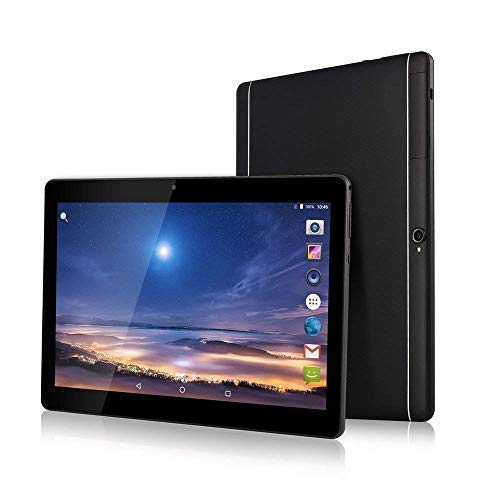 Tablet Android 8.1 10 Pulgadas con 4GB de Memoria ROM de 64 GB incorporada Cámara WiFi GPS Dos Ranuras para Tarjetas SIM para desbloquear la Tableta del teléfono 3G (Negro)