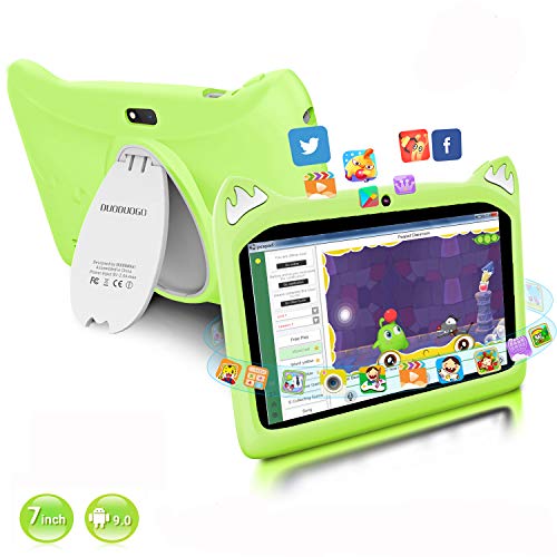 Tablet para Niños con WiFi 7.0 Pulgadas 3GB RAM 32GB/128GB ROM Android 9.0 Pie Certificado por Google GMS Tablet Infantil 1.5Ghz Quad Core Batería 4000mAh Tablet PC Netflix Juegos Educativos(Verde)
