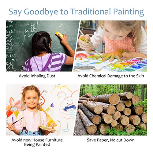 Tableta de Escritura LCD 12 Inch Aprendizaje Escribir Borrado Parcial Almohadilla de Dibujo Doodle Inteligente para Oficina Escuela o en Casa Tableta de Gráfica Portátil para Niños y Adultos (Azul)