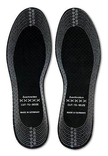 Tacco Sani, Plantillas Zapatos Recortables a Medida con Carbón Activo Absorbe Olores, Acolchado para Transpiración y tener los Pies Frescos, Calidad Alemana, para Hombres y Mujeres