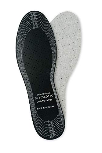 Tacco Sani, Plantillas Zapatos Recortables a Medida con Carbón Activo Absorbe Olores, Acolchado para Transpiración y tener los Pies Frescos, Calidad Alemana, para Hombres y Mujeres