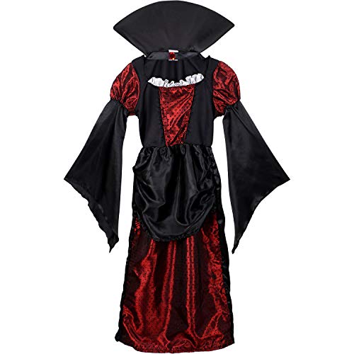 Tacobear Disfraz para Niños Chica Vampiro Disfraces Cosplay Disfraces Dracula Halloween Carnaval (L（9-10 años）)