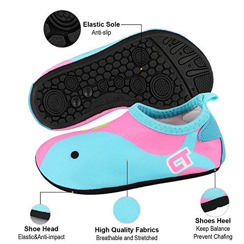 TAGVO Zapatos de Agua Baby Girl Girl, Zapatos de natación de Calcetines Aqua Swim Calzados Descalzos para Piscina de Playa
