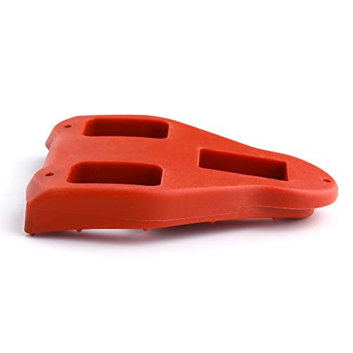 TAIPPAN Bicicleta Autoblocante Pedal de Cala Placa de Bloqueo de Bicicleta de Carretera de 9 Grados para Look Delta Pedal Accesorios de Tacos de Ciclismo de Nylon Rojo