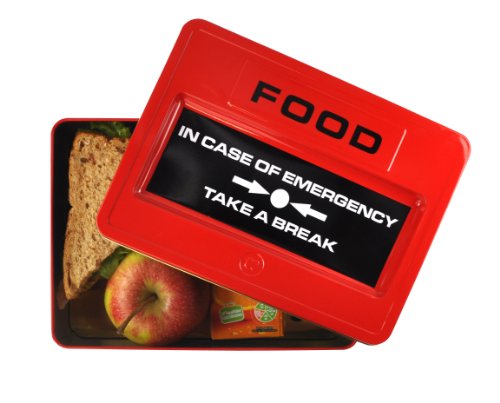 Take A Break Fiambrera, Metal, Rosso, Centimeters