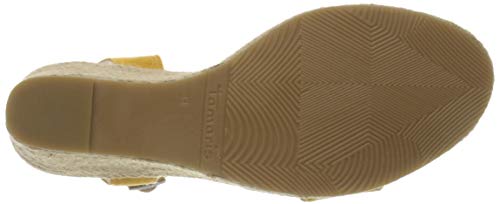 Tamaris 1-1-28300-24, Sandalias con Punta Abierta para Mujer, Amarillo (Mustard 684), 39 EU