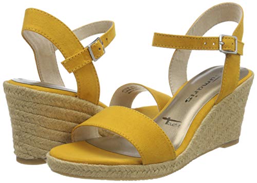 Tamaris 1-1-28300-24, Sandalias con Punta Abierta para Mujer, Amarillo (Mustard 684), 39 EU