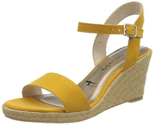 Tamaris 1-1-28300-24, Sandalias con Punta Abierta para Mujer, Amarillo (Mustard 684), 39 EU