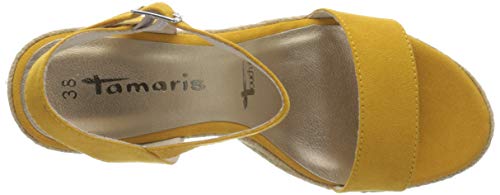 Tamaris 1-1-28300-24, Sandalias con Punta Abierta para Mujer, Amarillo (Mustard 684), 39 EU