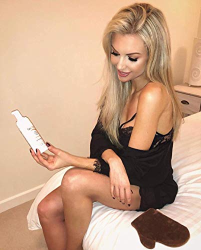 TanOrganic: Guante Exfoliante y Autobronceador sin Rayas, ni Sol Dúo 2 en 1, puede ser usado en la ducha, y así preparas tu piel para el perfecto bronceado artificial.