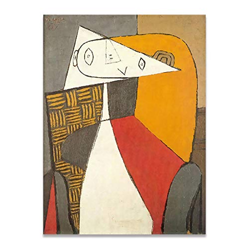 Tanyang Impresión en Lienzo Pintura Arte Picasso Estilo Abstracto Carteles e Impresiones Decoración clásica del hogar Cuadros de Pared para Sala de Estar 50 * 70 cm * 3