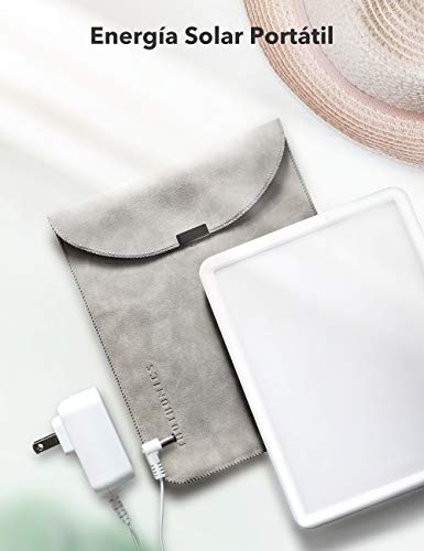 TaoTronics Lámpara de Luz Diurna, 10000 Lux Lámpara Para Terapia De Luz Sin Rayos UV Con Brillo Ajustables,Temporizador, Control Táctil Y Soporte Giratorio De