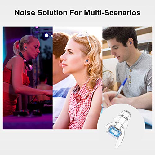 Tapones de Oído, Hearprotek Tapones para los oídos con caja de aluminio-Protección auditiva para para conciertos, música en vivo, percusión, DJ con cable de conexión (Reutilizable y Cómodo)