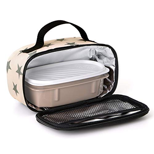 Tatay Urban Food Mini bolsa térmica porta alimentos con fiambrera incluida, Rosa, 21.5 x 9 x 12 cm