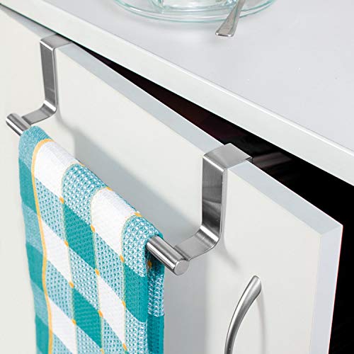 Tatkraft Horizon Toallero para Puertas, Colgador de Paño de Cocina y Baño, Acero Inoxidable