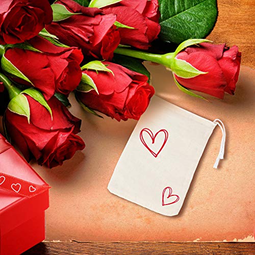 Tatuo [50 Piezas] Bolsas de algodón con cordón para artículos para el hogar (4 por 6 pulgadas)