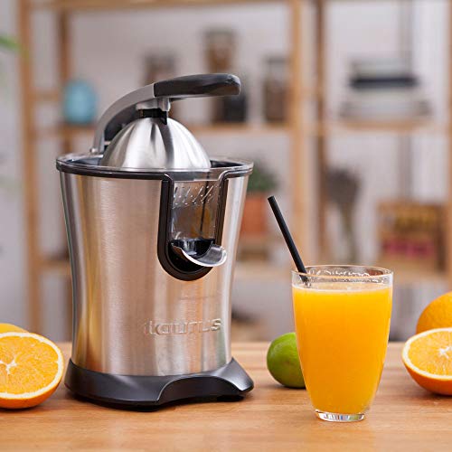 Taurus Citrus 160 Legend Exprimidor de Palanca, 160 W, Acero Inoxidable, Gris y Negro