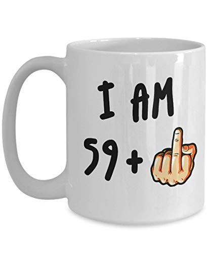 Taza de café divertida para 60 cumpleaños para mujeres y hombres que giran 60 años de edad, ideal para adultos y 60 presentes para fiestas, idea para mamá, papá, esposa, esposo, abuela papaw