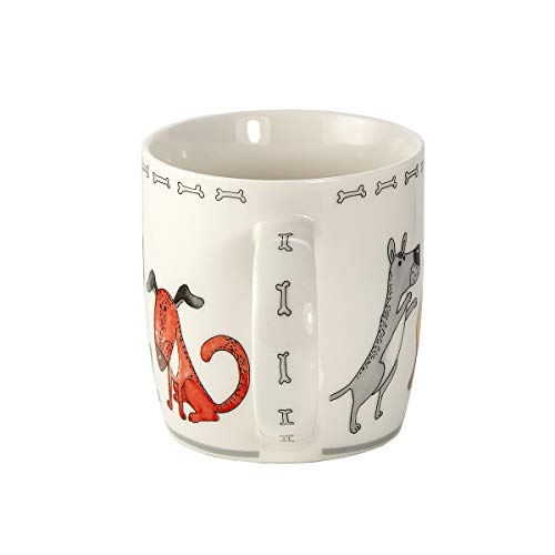 Taza Desayuno Originales de Porcelana Fina, Taza de Café con Diseño de Perros Divertidos, Regalo para Mujer y Hombres Amantes de los Perro