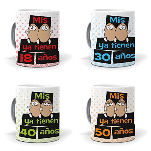 Taza "Mis huevos ya tienen 20 años"